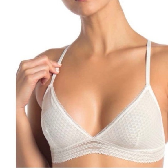 NWT Madewell Intimates Geo Mesh Triangle Bralette, Size XS - Picture 1 of 8